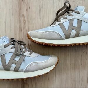 Vintage Havana Tan and White Sneakers Retro Style